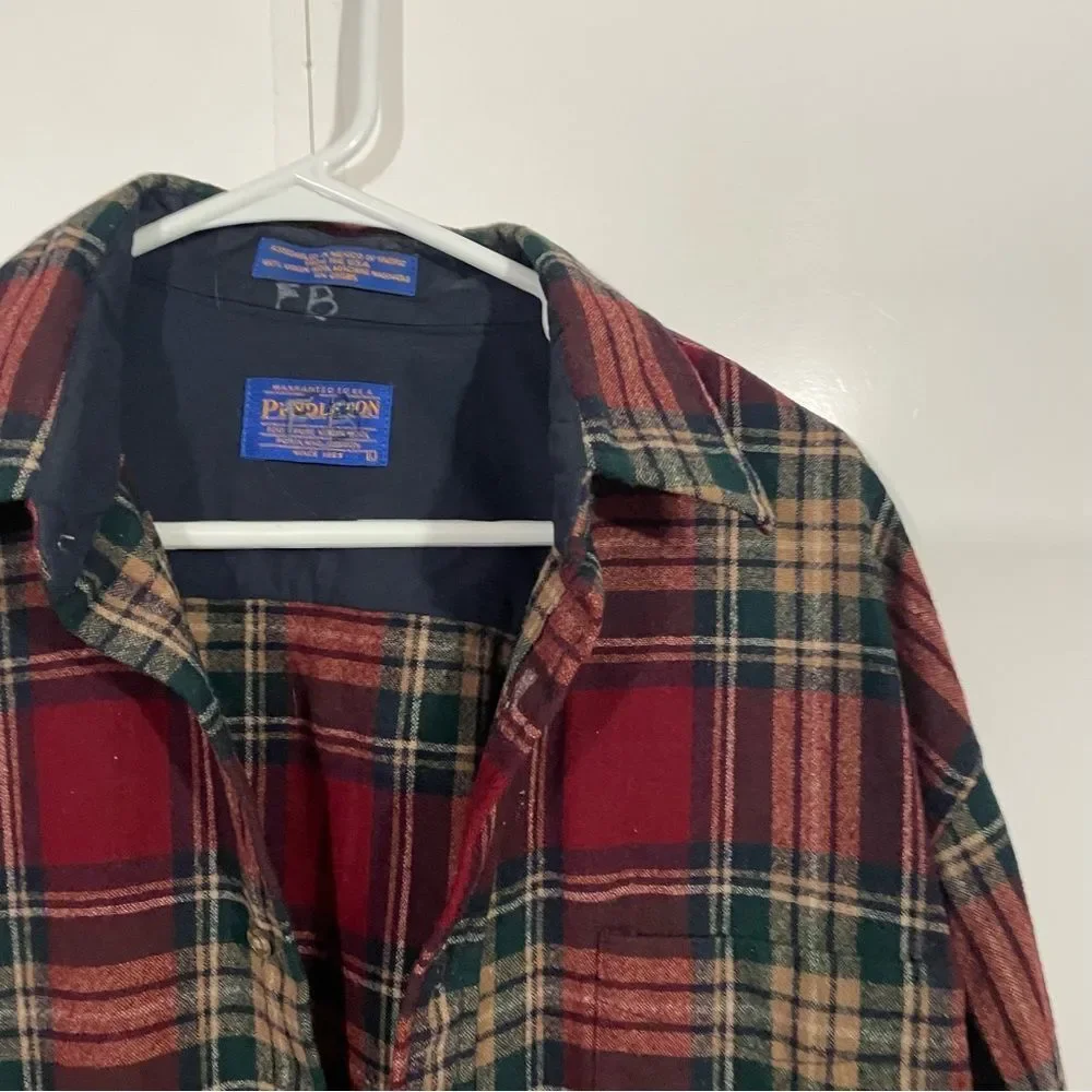 Pendleton 100% Virgin Wool Plaid Mid Weight Shacket